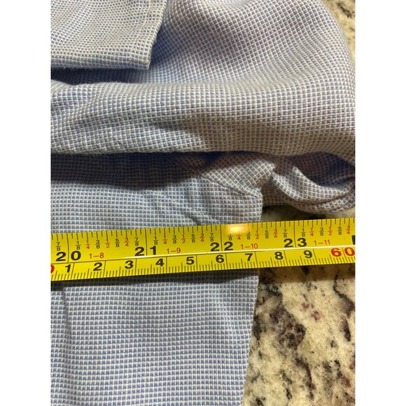 Polo Ralph Lauren Mens 15 34/35 Shirt Button Down Blue Checkered Career Preppy - Picture 7 of 9